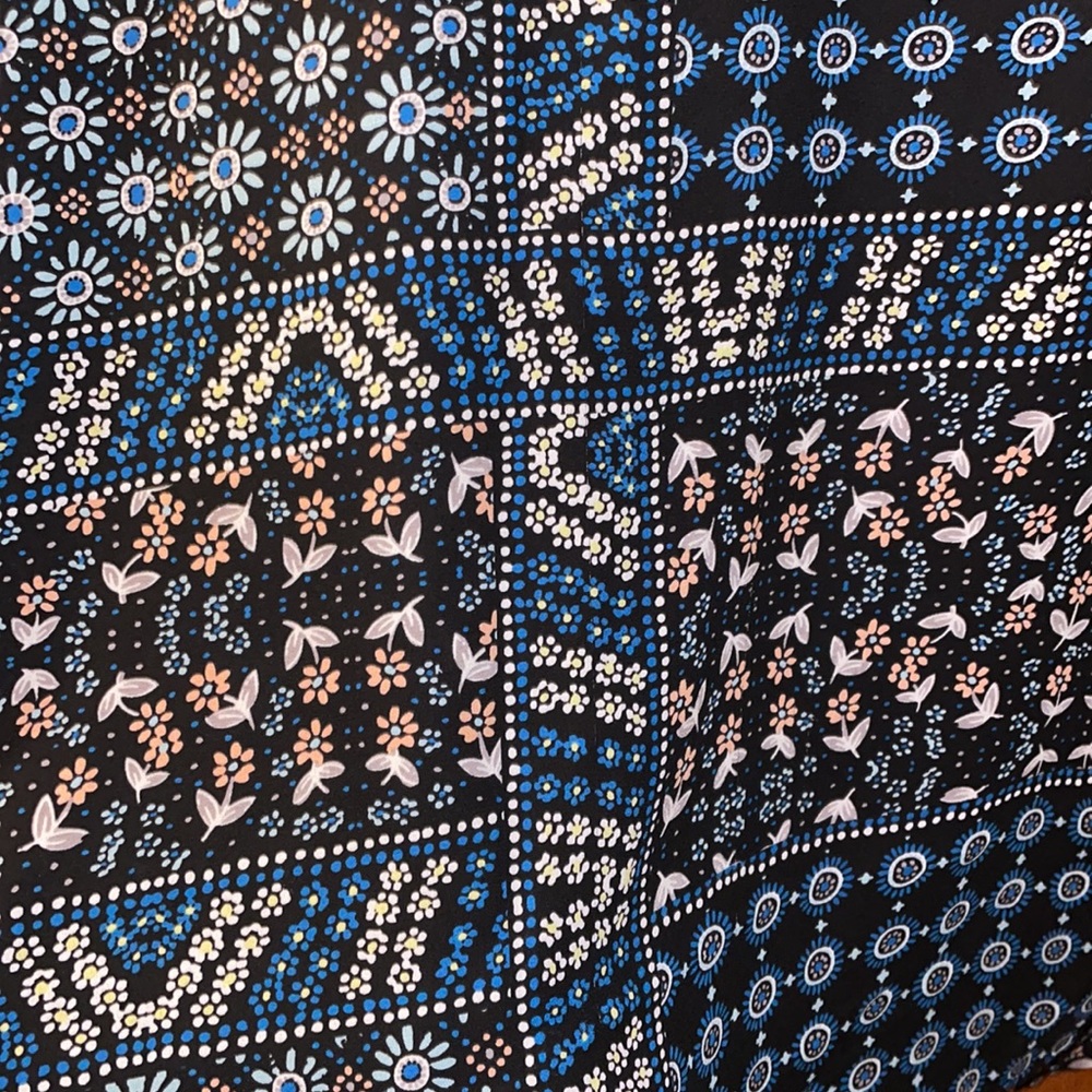 Loft Patchwork Back Peplum Blouse - image 4